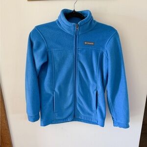 Columbia Blue Full-Zip Fleece Jacket Youth 10/12